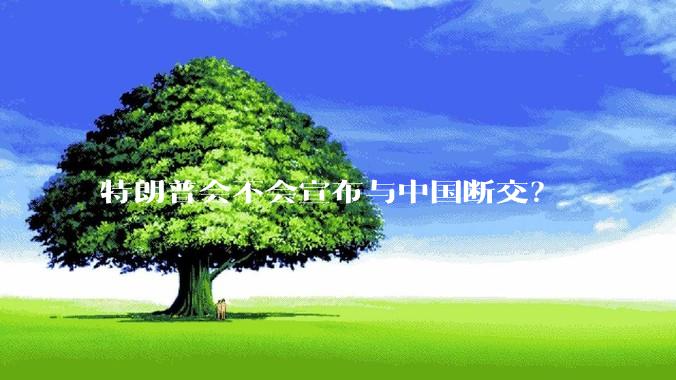 特朗普会不会宣布与中国断交？